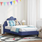 Kinderbedframe 80x160 cm blauw hoofdbord