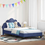 Kinderbedframe 80x200 cm politieblauw