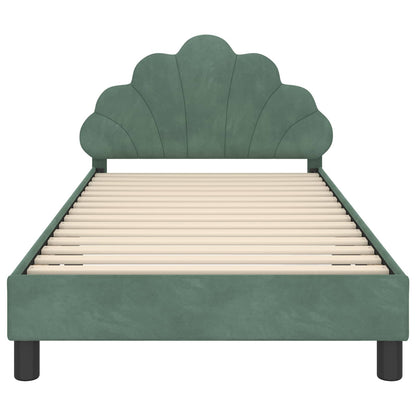 Bedframe voor kinderen met hoofdbord Zeegroen 90 x 190 cm