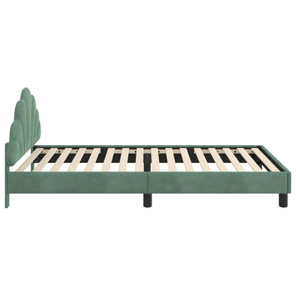 Bedframe voor kinderen met hoofdbord Zeegroen 90 x 190 cm