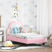Peuterbedframe 70x140 cm roze met opbergvakken