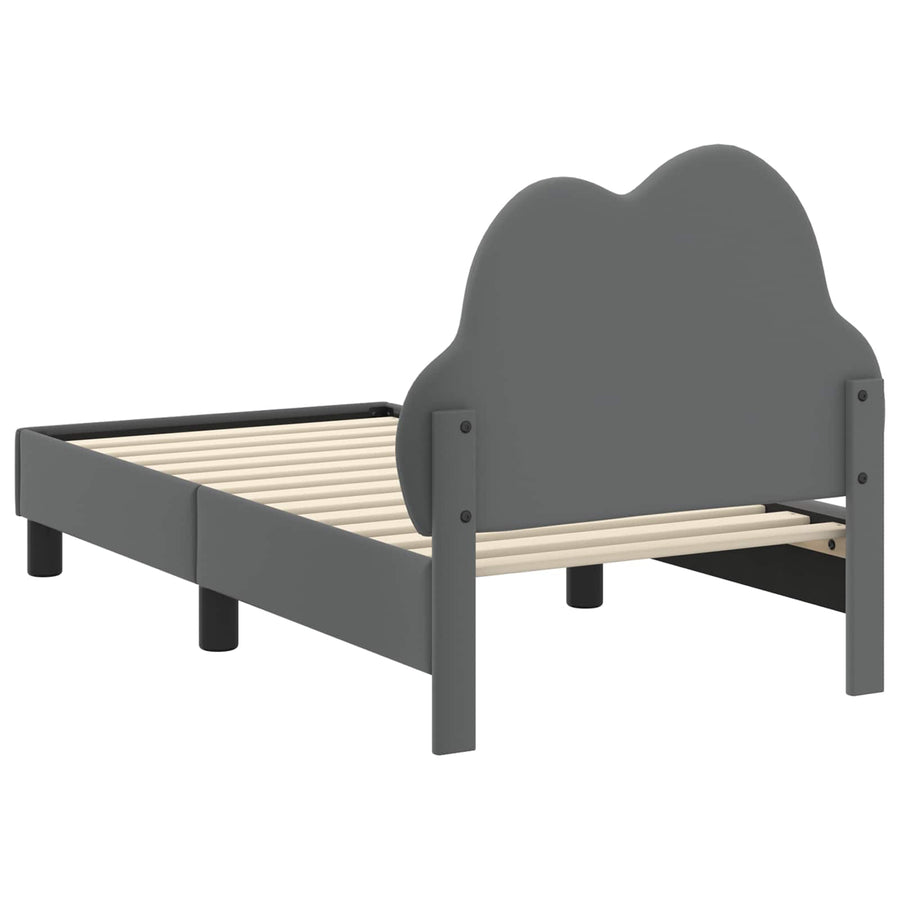 Peuterbedframe met hoofdbord Lichtgrijs 70 x 140 cm PU
