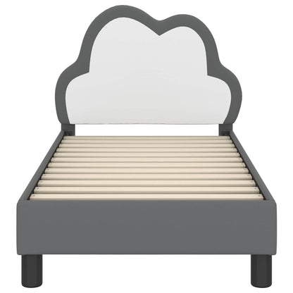 Peuterbedframe met hoofdbord Lichtgrijs 70 x 140 cm PU