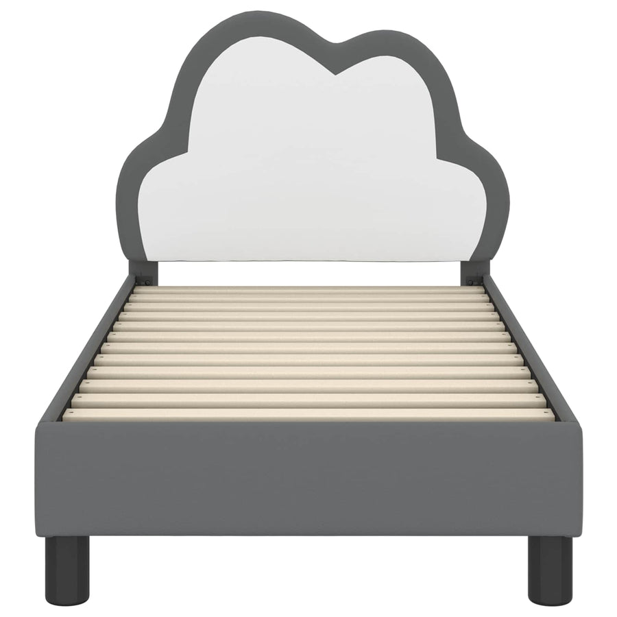 Peuterbedframe met hoofdbord Lichtgrijs 70 x 140 cm PU