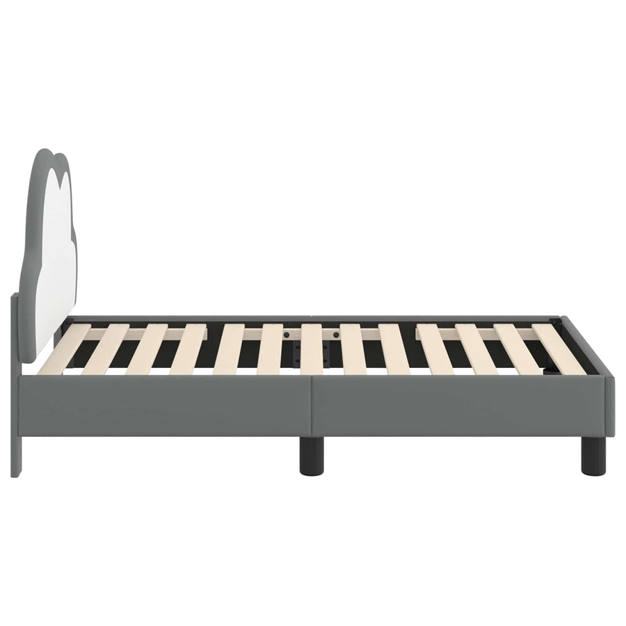 Peuterbedframe met hoofdbord Lichtgrijs 70 x 140 cm PU