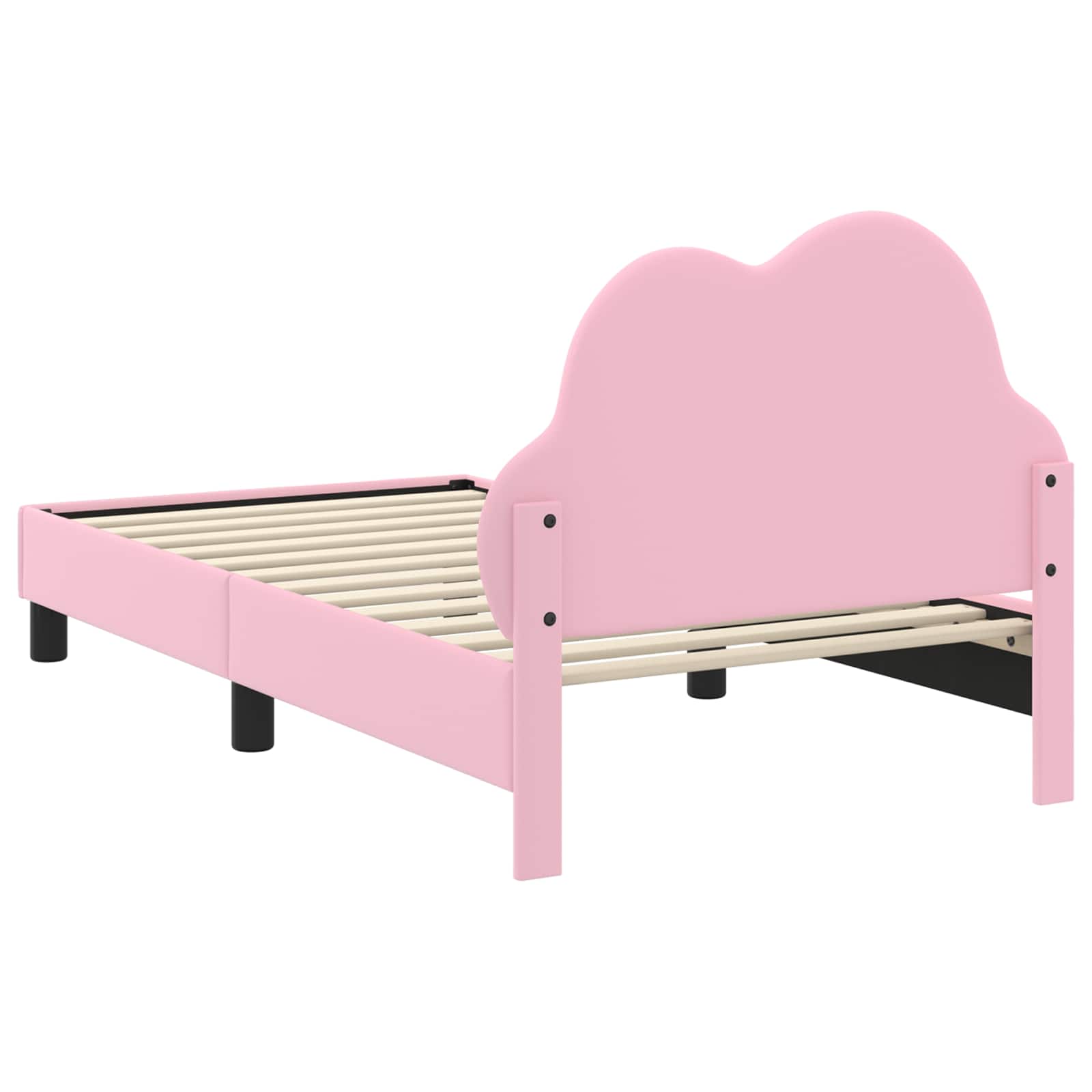 Bedframe voor kinderen met hoofdbord Roze 80 x 160 cm PU