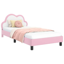 Bedframe voor kinderen met hoofdbord Roze 80 x 200 cm PU