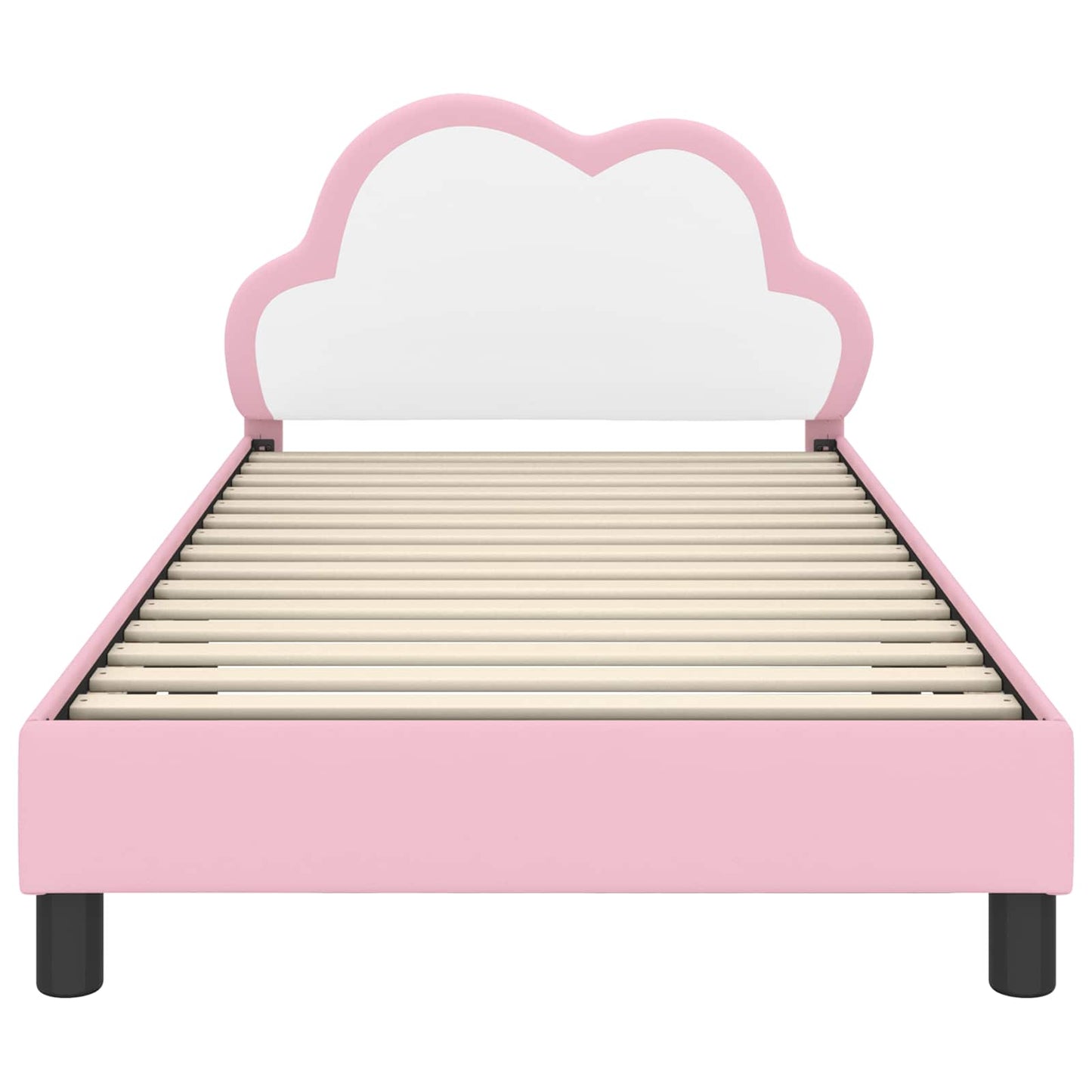 Bedframe voor kinderen met hoofdbord Roze 80 x 200 cm PU