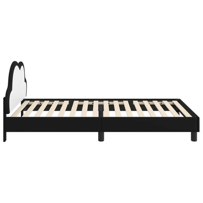 Bedframe voor kinderen met hoofdbord Zwart 80 x 200 cm PU