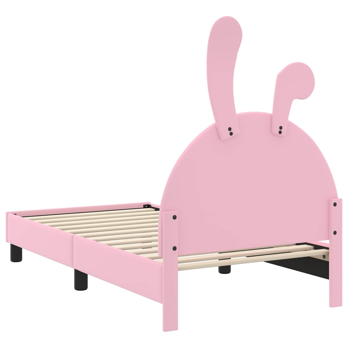 Bedframe voor kinderen met hoofdbord Roze 80 x 160 cm PU