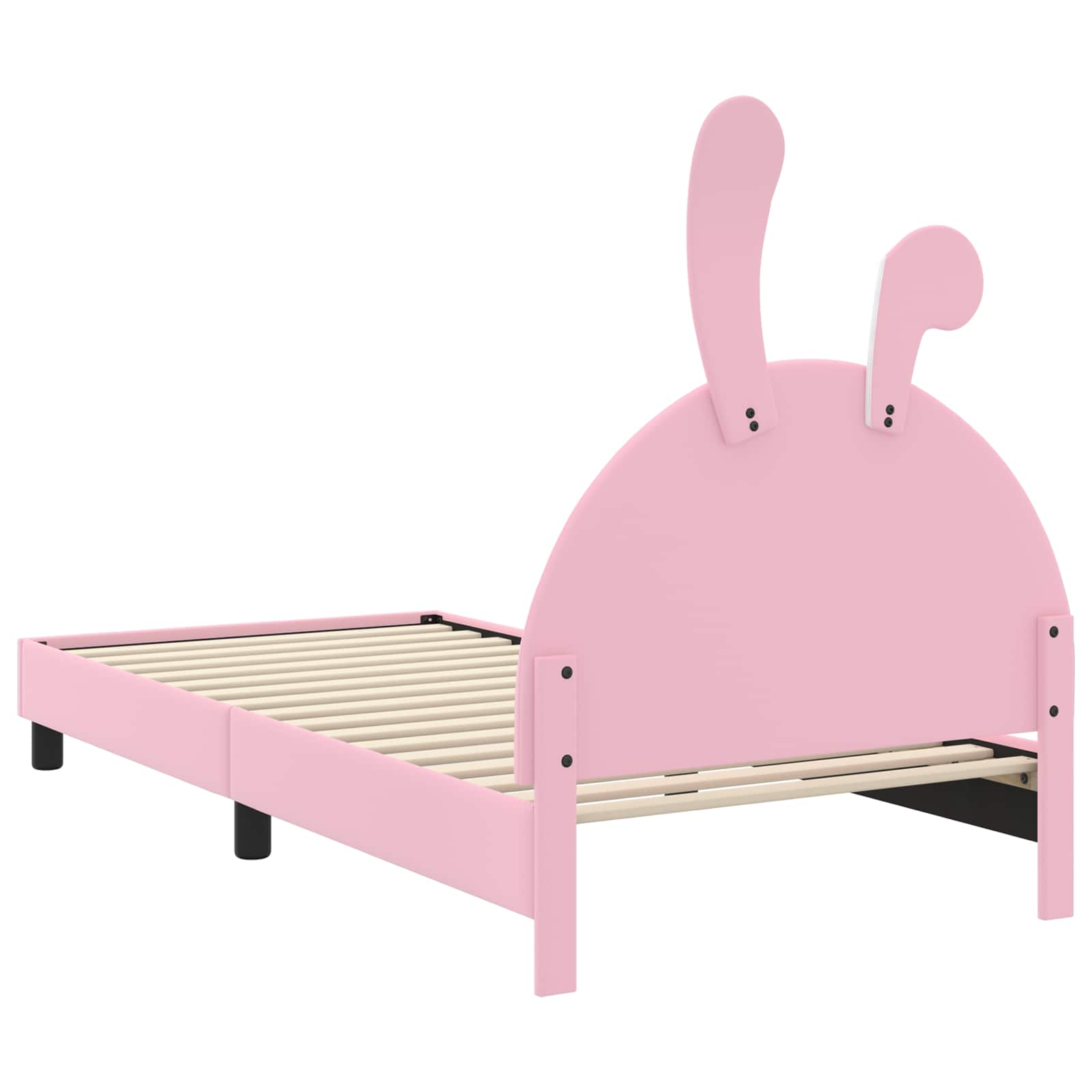 Bedframe voor kinderen met hoofdbord Roze 90 x 200 cm PU