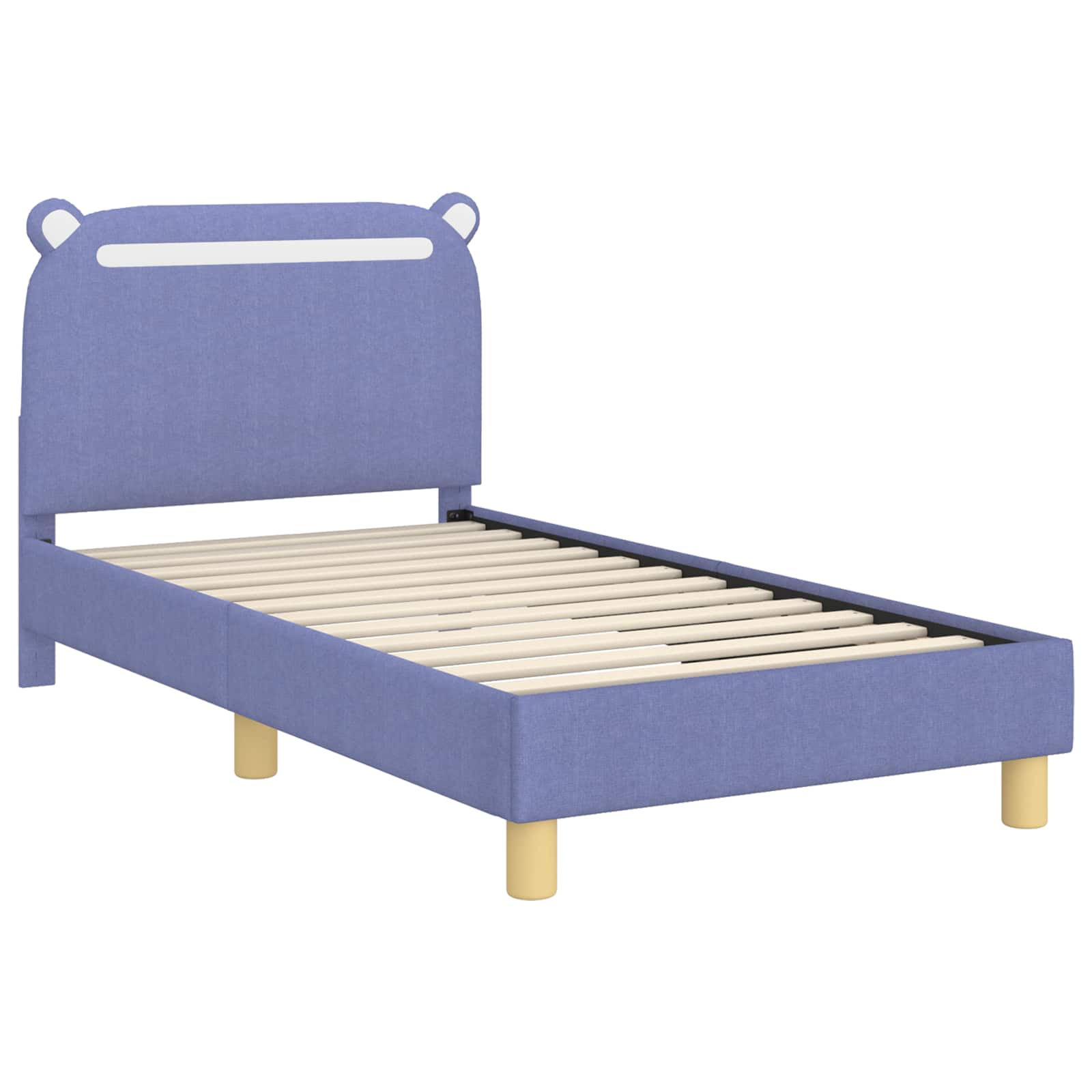 Bedframe voor kinderen met hoofdbord Jeans Blauw 80 x 160 cm
