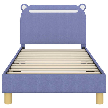 Bedframe voor kinderen met hoofdbord Jeans Blauw 80 x 160 cm