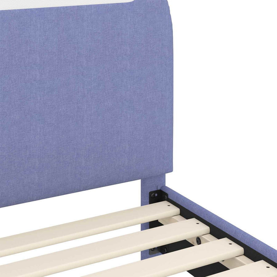 Bedframe voor kinderen met hoofdbord Jeans Blauw 90 x 190 cm