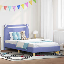 Bedframe voor kinderen met hoofdbord Jeans Blauw 90 x 190 cm