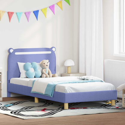 Bedframe voor kinderen met hoofdbord Jeans Blauw 90 x 190 cm