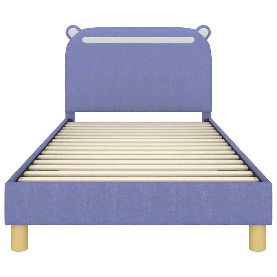 Bedframe voor kinderen met hoofdbord Jeans Blauw 90 x 190 cm