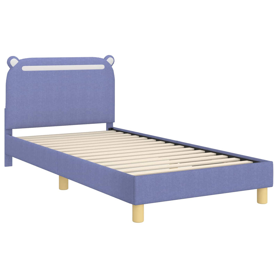 Bedframe voor kinderen met hoofdbord Jeans Blauw 90 x 200 cm