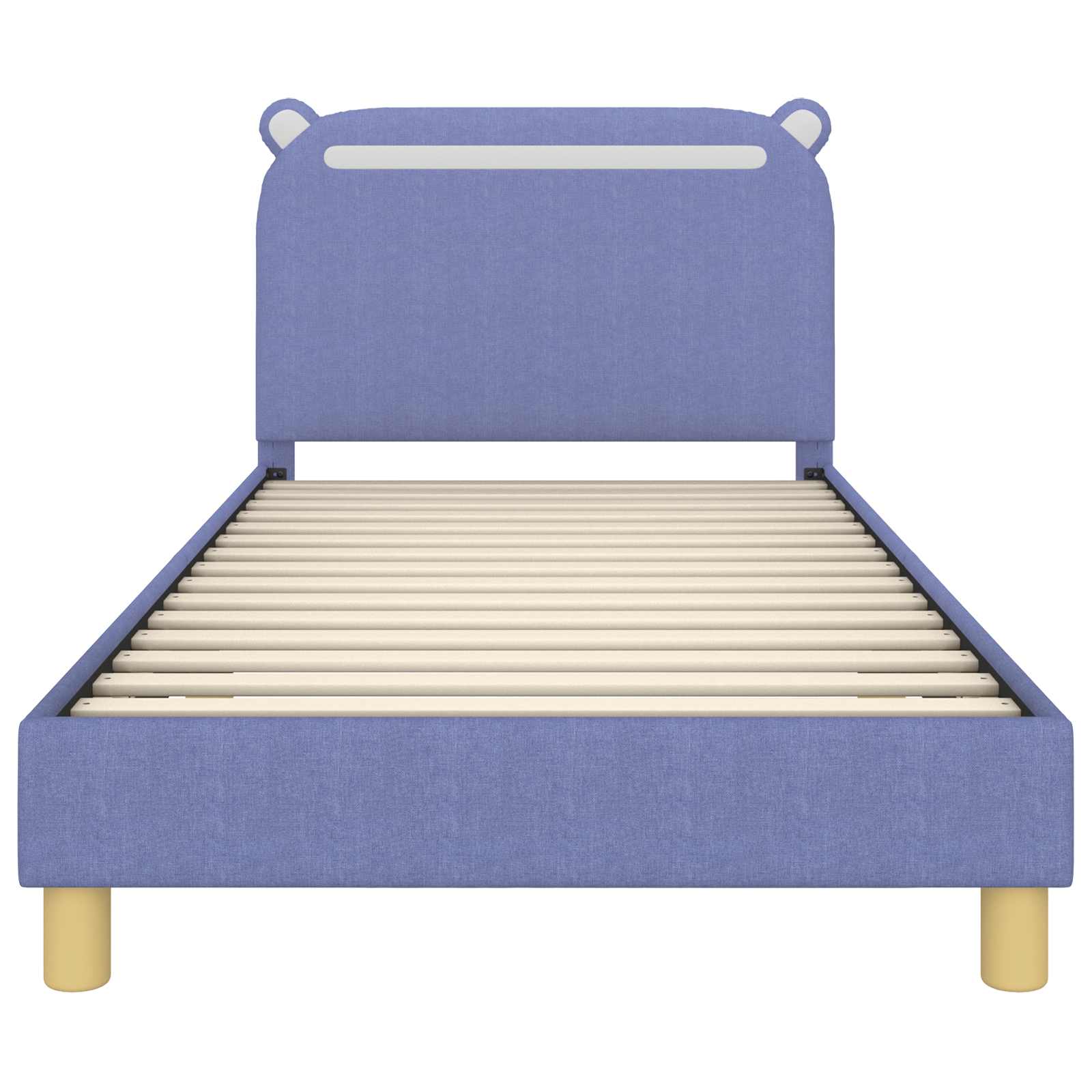 Bedframe voor kinderen met hoofdbord Jeans Blauw 90 x 200 cm