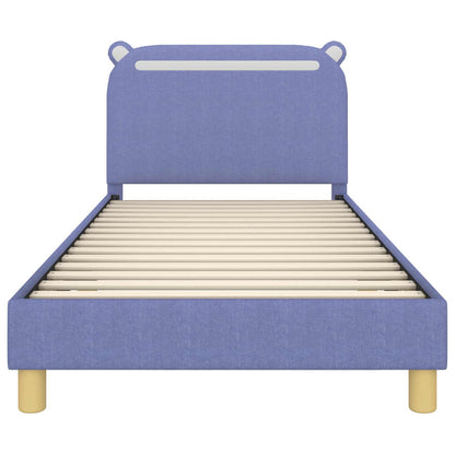 Bedframe voor kinderen met hoofdbord Jeans Blauw 90 x 200 cm