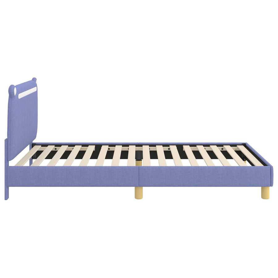 Bedframe voor kinderen met hoofdbord Jeans Blauw 90 x 200 cm