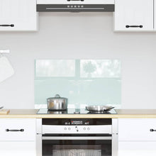 Keuken Achterwand Wit 70 x 40 x 0,8 cm gehard glas