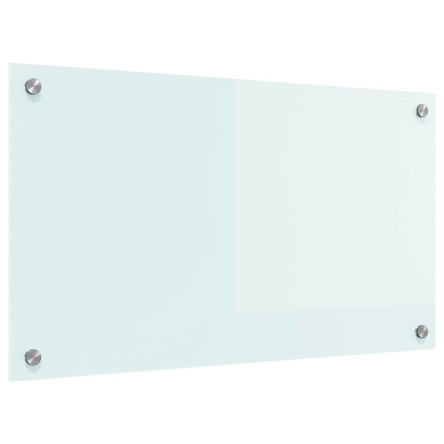Keuken Achterwand Wit 70 x 40 x 0,8 cm gehard glas