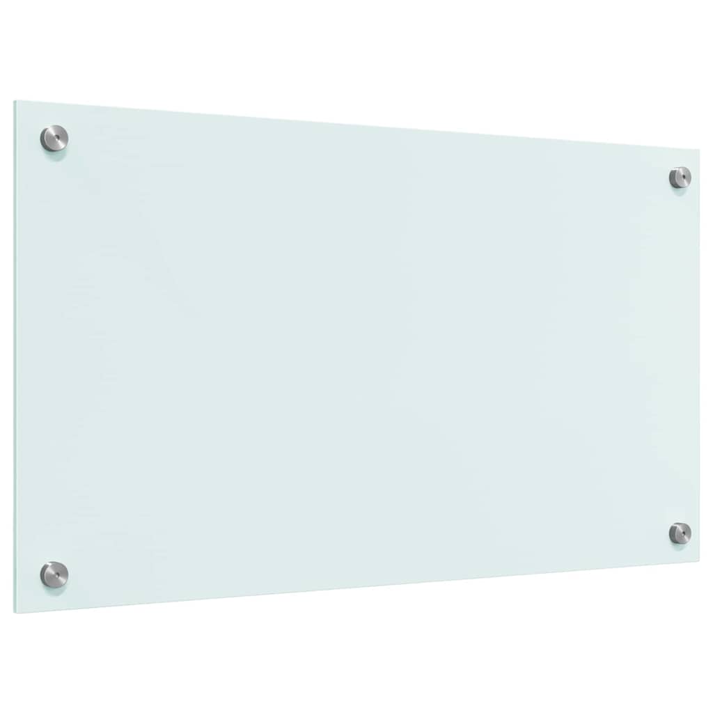 Keuken Achterwand Wit 70 x 40 x 0,8 cm gehard glas
