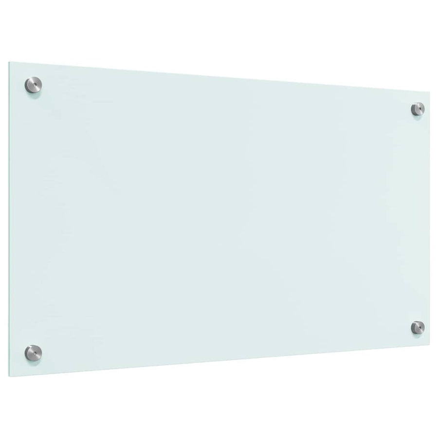 Keuken Achterwand Wit 70 x 40 x 0,8 cm gehard glas