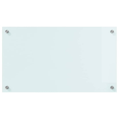 Keuken Achterwand Wit 70 x 40 x 0,8 cm gehard glas