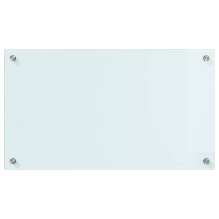 Keuken Achterwand Wit 70 x 40 x 0,8 cm gehard glas