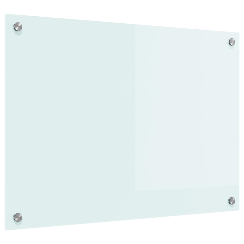 Keuken Achterwand Wit 70 x 50 x 0.8 cm gehard glas