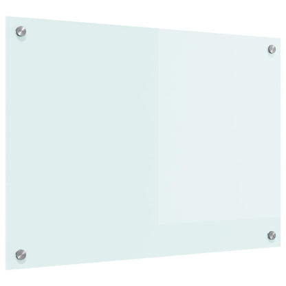 Keuken Achterwand Wit 70 x 50 x 0.8 cm gehard glas