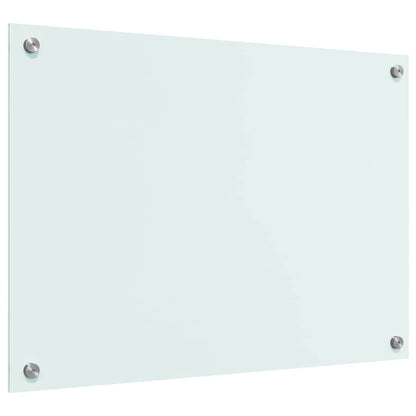 Keuken Achterwand Wit 70 x 50 x 0.8 cm gehard glas