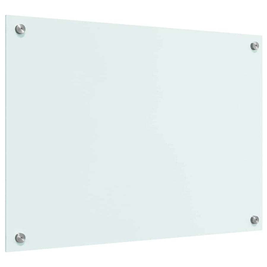 Keuken Achterwand Wit 70 x 50 x 0.8 cm gehard glas