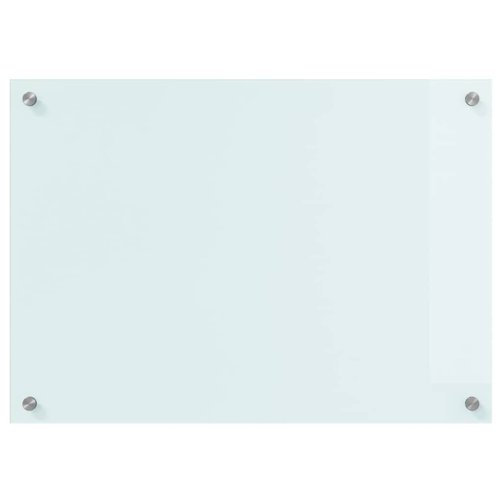 Keuken Achterwand Wit 70 x 50 x 0.8 cm gehard glas