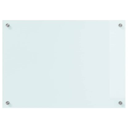 Keuken Achterwand Wit 70 x 50 x 0.8 cm gehard glas
