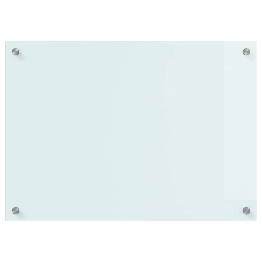 Keuken Achterwand Wit 70 x 50 x 0.8 cm gehard glas