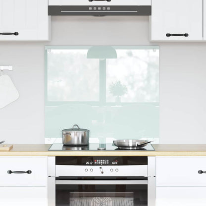 Keuken Achterwand Wit 70 x 60 x 0.8 cm gehard glas