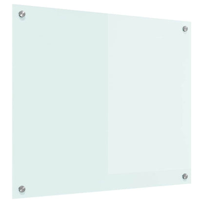 Keuken Achterwand Wit 70 x 60 x 0.8 cm gehard glas