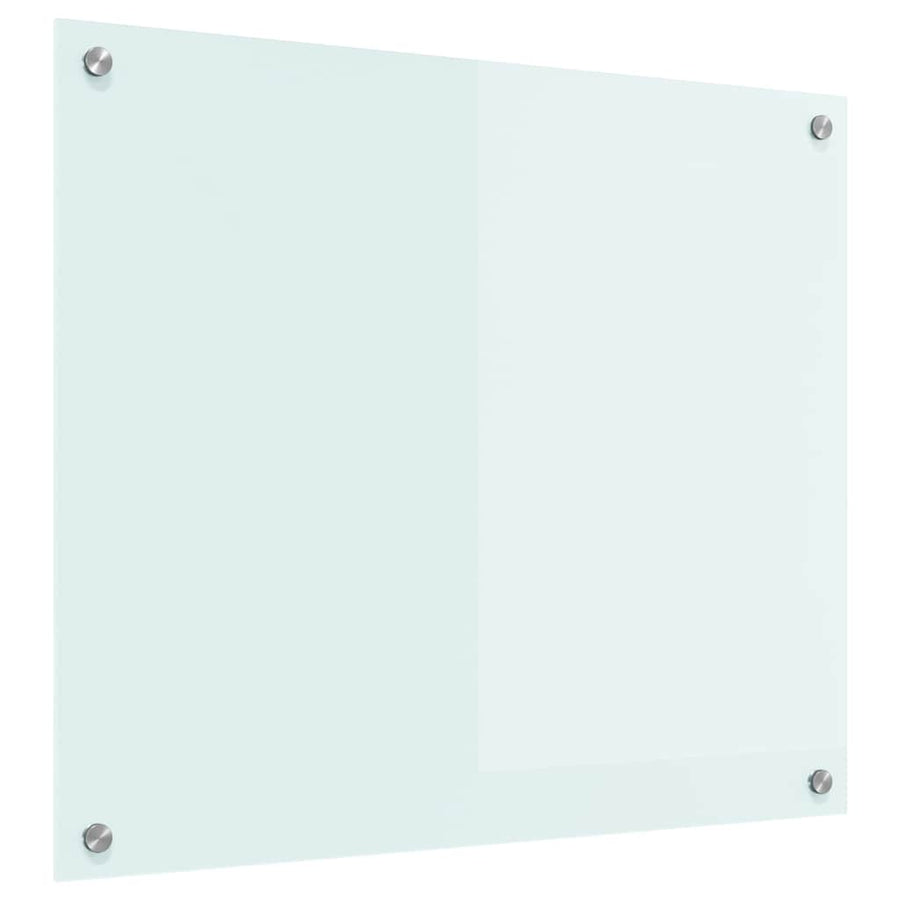 Keuken Achterwand Wit 70 x 60 x 0.8 cm gehard glas
