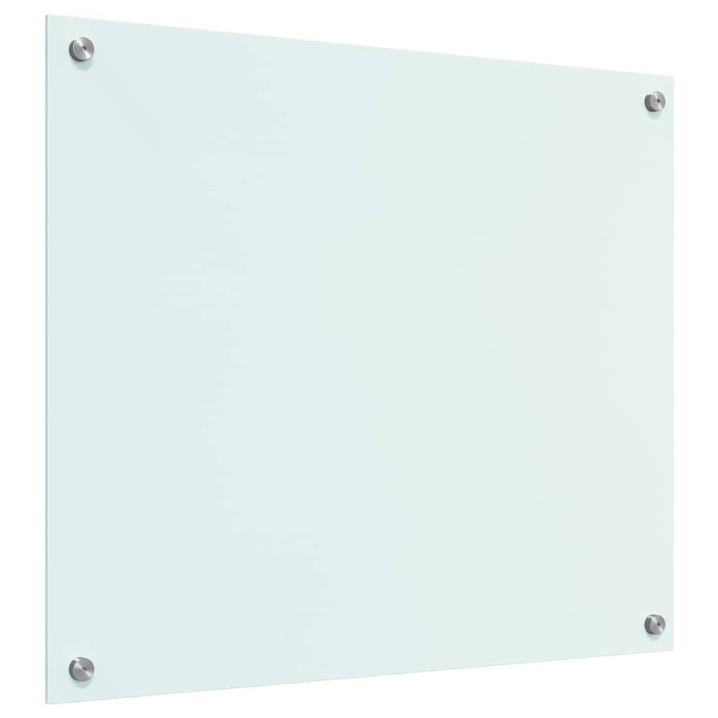 Keuken Achterwand Wit 70 x 60 x 0.8 cm gehard glas