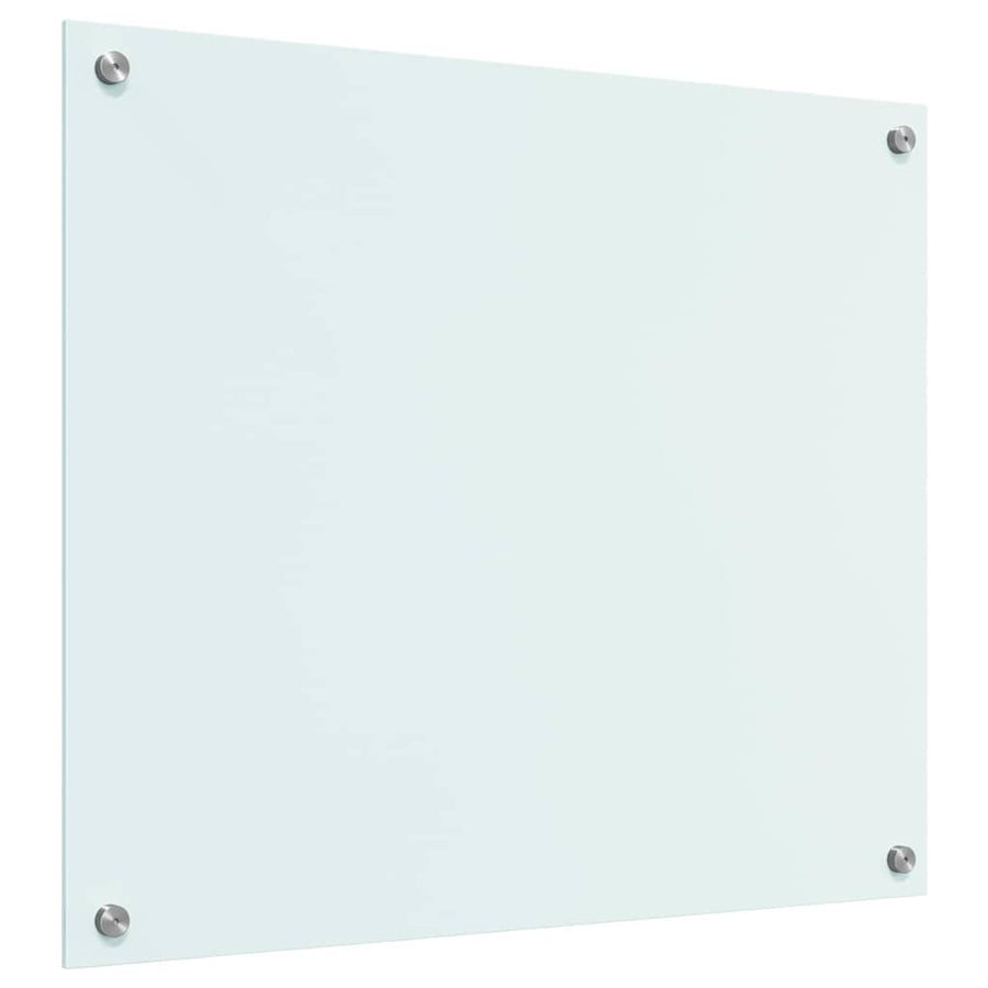 Keuken Achterwand Wit 70 x 60 x 0.8 cm gehard glas
