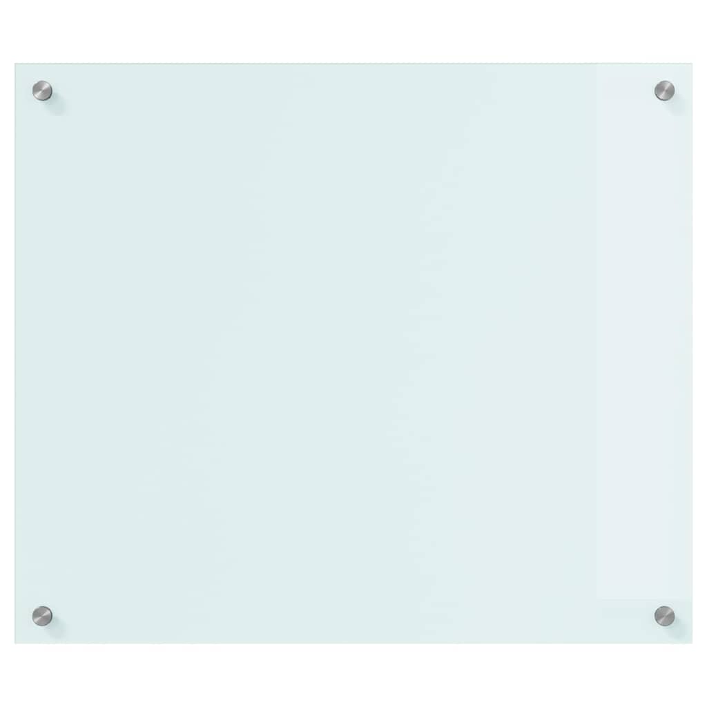 Keuken Achterwand Wit 70 x 60 x 0.8 cm gehard glas