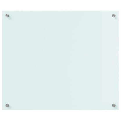 Keuken Achterwand Wit 70 x 60 x 0.8 cm gehard glas