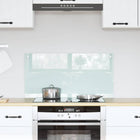 Keukenachterwand 80x40 cm gehard glas wit