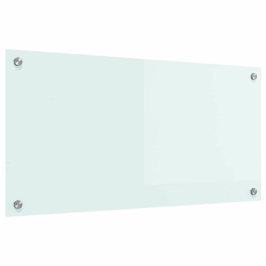 Keuken Achterwand Wit 80 x 40 x 0.8 cm gehard glas