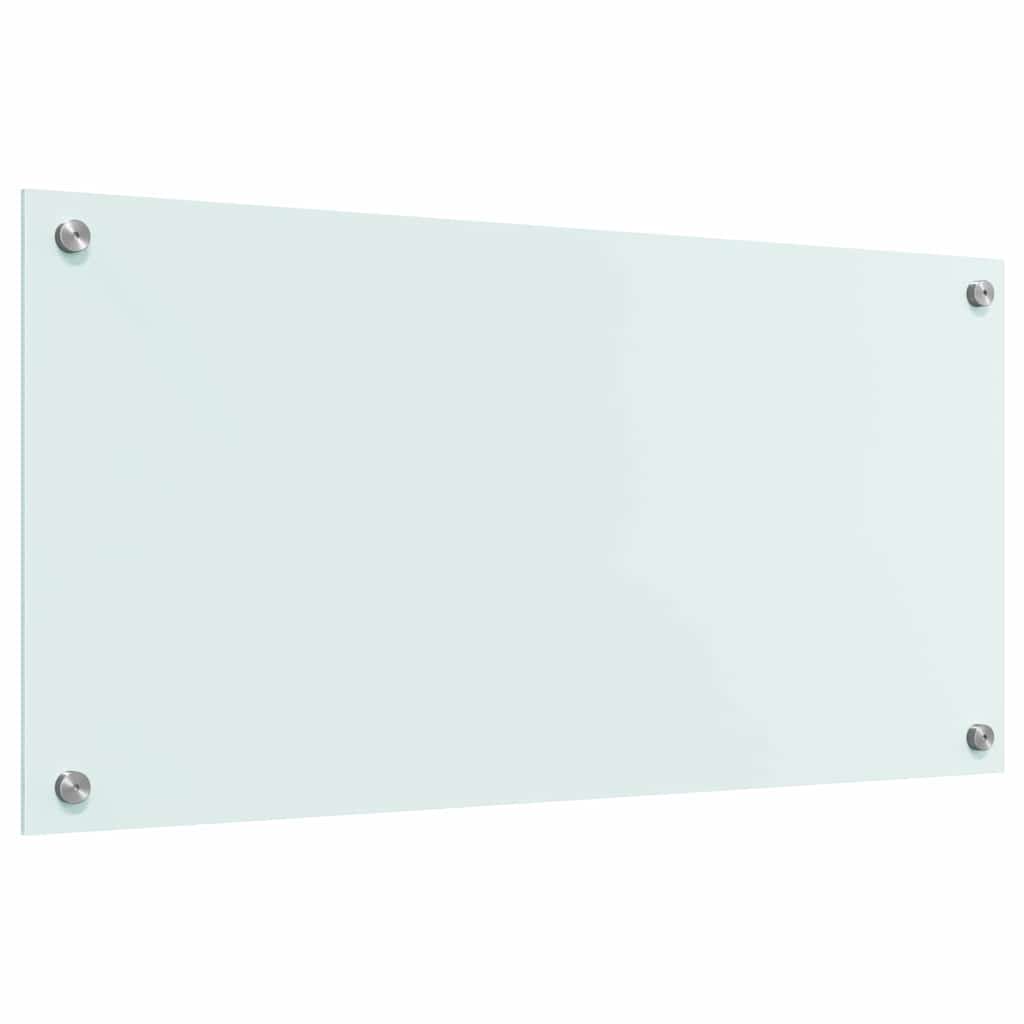 Keuken Achterwand Wit 80 x 40 x 0.8 cm gehard glas
