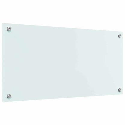 Keuken Achterwand Wit 80 x 40 x 0.8 cm gehard glas