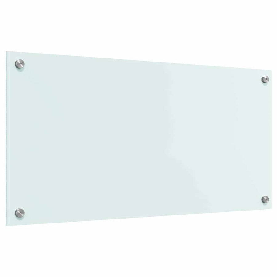 Keuken Achterwand Wit 80 x 40 x 0.8 cm gehard glas